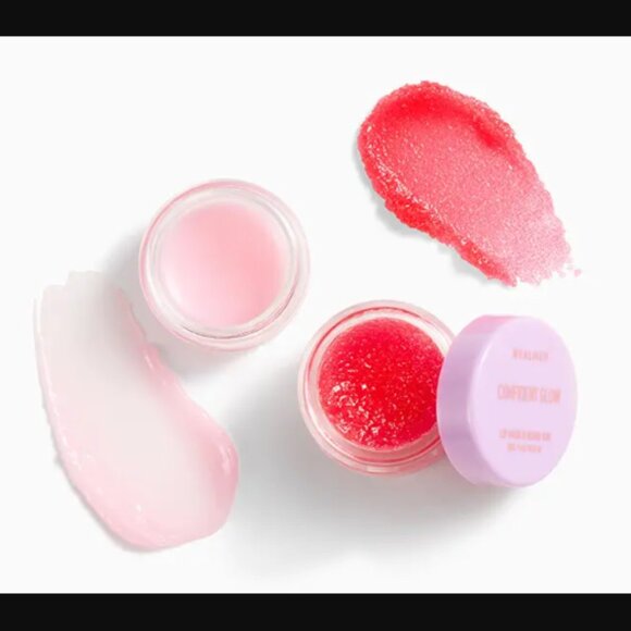 🌈4/$20 NIP REALHER Confident Glow Lip Mask + Scrub Duo Mini Retail Price $20.00 - Picture 3 of 5